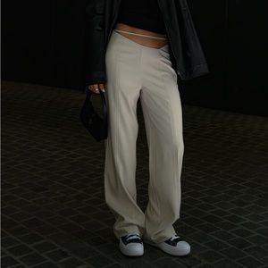 Meshki Bahar mid rise wide leg pants